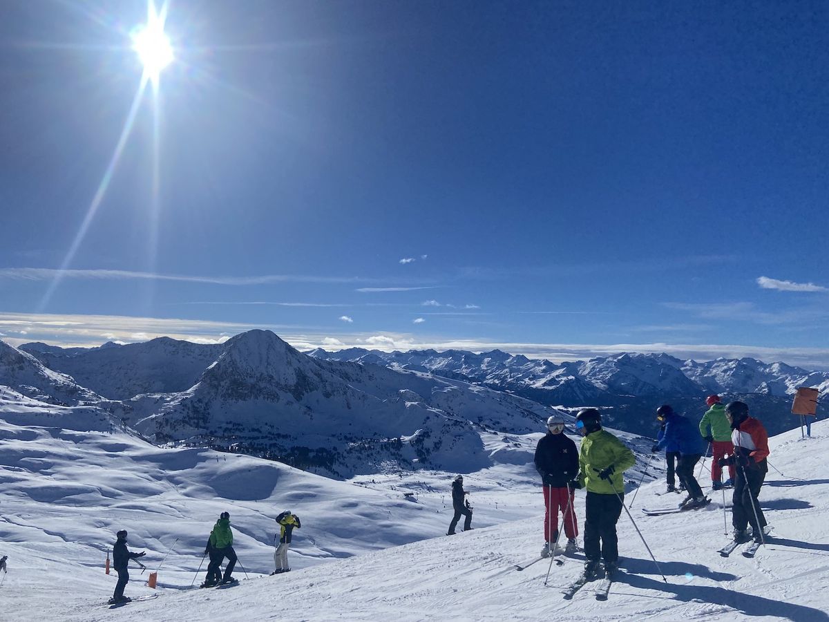 Pista de nieve en Baqueira Beret (Espa&ntilde;a)