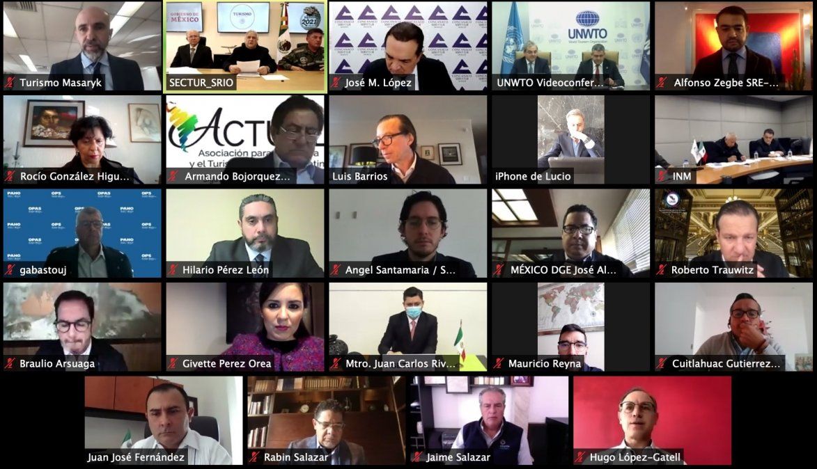 Sectur encabezó reunión de trabajo para análisis de medidas biosanitarias del sector turismo en México.&nbsp;