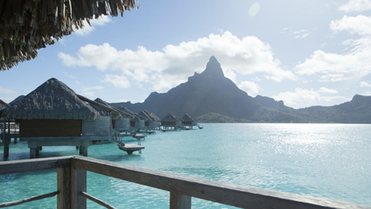 Isla de Bora Bora, en Tahiti.