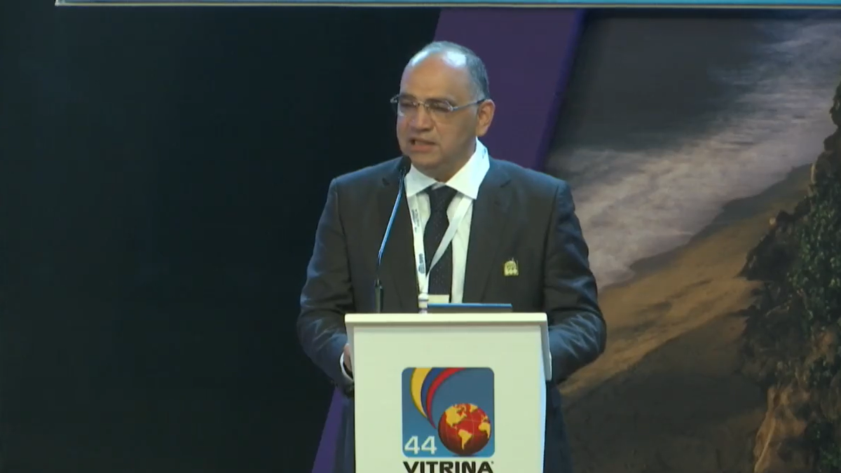 Carlos Pinedo Cuello, alcalde de Santa Marta, ciudad elegida como Destino Nacional Invitado de Honor, participa de la inauguración de la Vitrina Turística Anato. Carlos Pinedo Cuello, alcalde de Santa Marta, ciudad elegida como Destino Nacional Invitado de Honor, participa de la inauguración de la Vitrina Turística Anato.