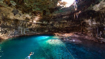 Playas y cenotes de Yucatán.