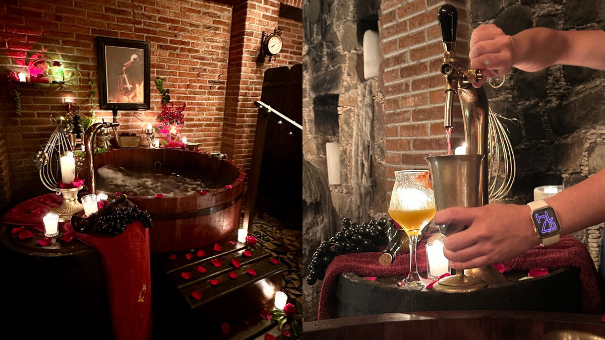 El Spa Caliche, en el Hotel de la Casona Minera, propone rituales de vino, mezcal, rosas o chocolate, ideales para consentirse en San Valentín.