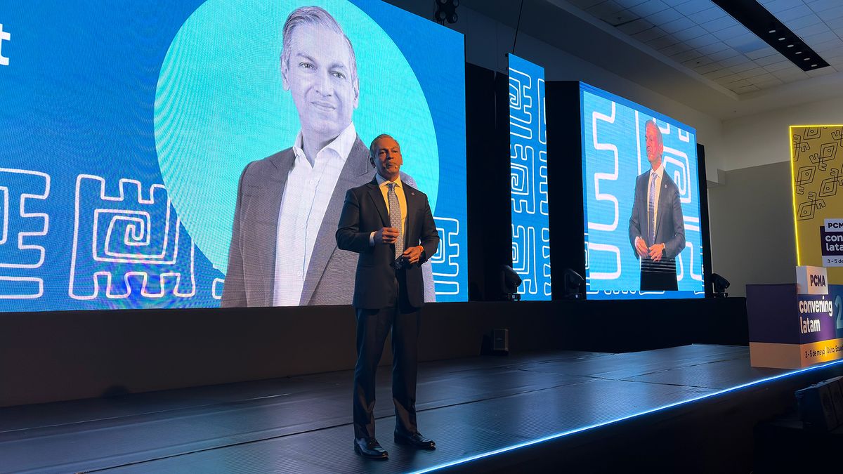 Sherrif Karamat, CEO y presidente del PCMA, durante el Convening Latam 2026, en Quito. 