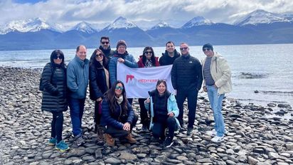 Los agentes invitados a Ushuaia por Mediterranea Turismo.