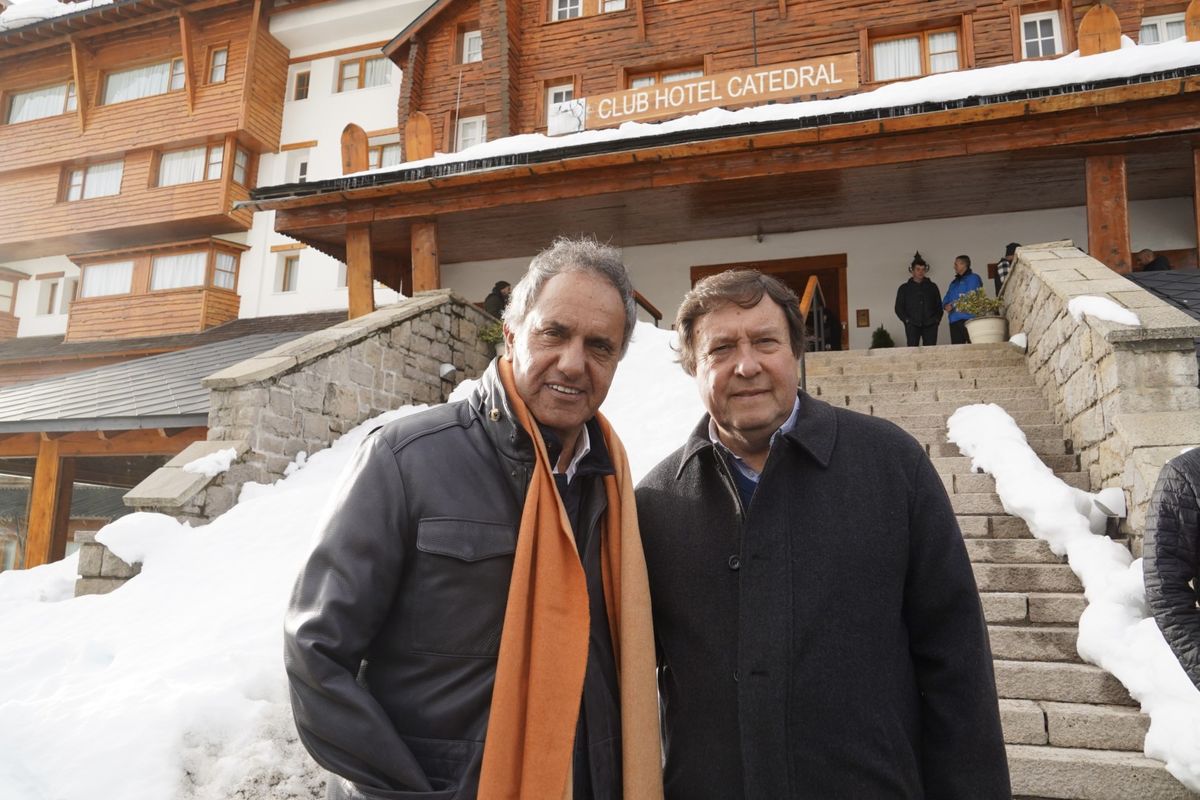 Daniel Scioli y Alberto Weretilneck anunciaron inversiones millonarias en Hotel Catedral en Bariloche.
