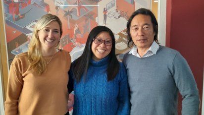 Melina Soria, Sandra Higa y Javier Konishi, integrantes del Depto. Exóticos de ACT Travel.