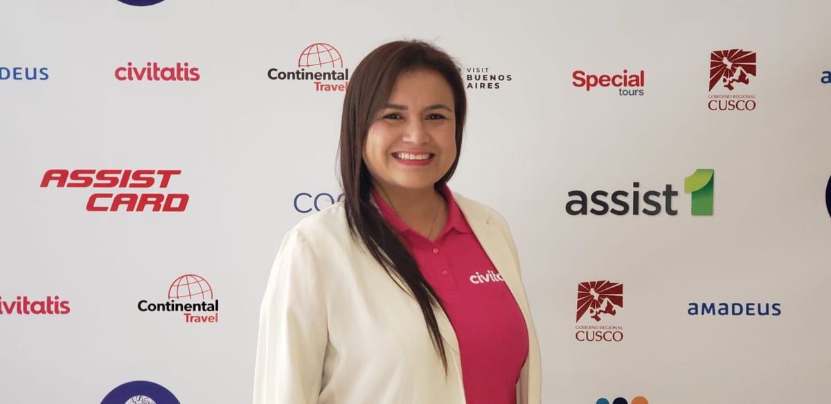 Vanessa Asencios, Account Manager B2B-Perú de Civitatis presente en la 2° Convención del Grupo GEA Perú. - Ladevi Medios y Soluciones Vanessa Asencios, Account Manager B2B-Perú de Civitatis presente en la 2° Convención del Grupo GEA Perú.