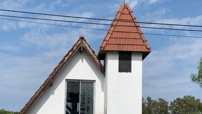 La capilla es uno de los atractivos de Tapalqué.