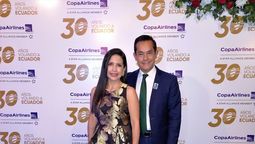 Marisol Ruiz, gerente de ventas de Copa Airlines Ecuador y; Diego Bermúdez, gerente de ventas regional de Copa Airlines. 
