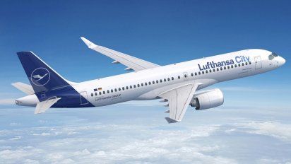 Así se verán los Airbus A220 encargados por Lufthansa.