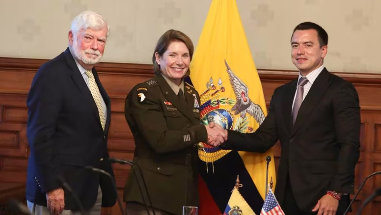 El presidente de Ecuador Daniel Noboa se reunió con una delegación del Gobierno de Estados Unidos para tratar los temas de seguridad y el apoyo que el país norteamericano brindará pronto.