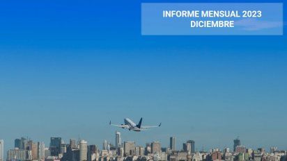 Transporte aéreo: El 2023 cerró en positivo