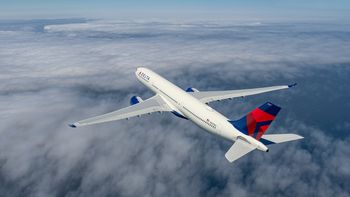 Uno de los aviones de la flota de Delta Air Lines.
