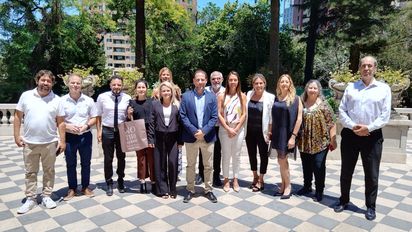 La delegación de San Luis realizó su presentación en la Residencia de la Embajada Argentina.&nbsp;