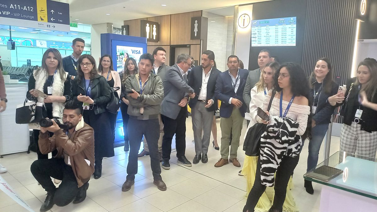 Evento de Avianca y Attenza, en el aeropuerto Mariscal Sucre.