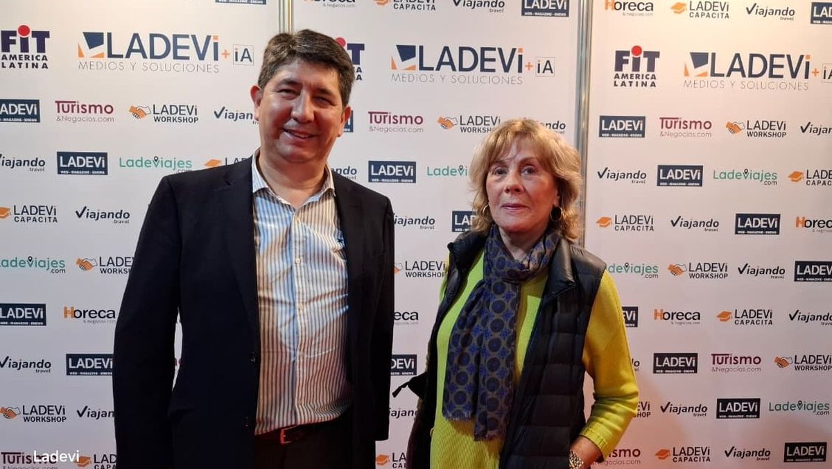 Turismo Mediterráneo: Leonardo Cancino, socio gerente y Carla Signorio, gerenta general. Turismo Mediterráneo: Leonardo Cancino, socio gerente y Carla Signorio, gerenta general.