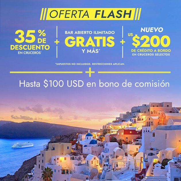 Atención porque NCL ha lanzado una venta flash para que consigas tu crucero  con 2x1 en Free at Sea si reservas hasta el 31 de mayo 