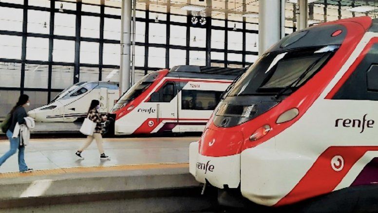 Trenes de Renfe.