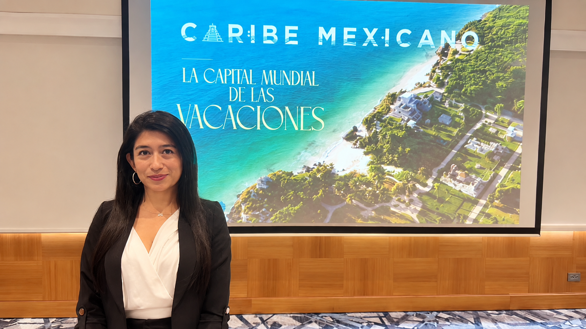Lizeth Martín, representante del Caribe Mexicano, en el marco del Ladevi Workshop Quito. 