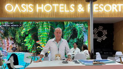 Jesús Almaguer, de Oasis Hotels & Resorts, remarca la importancia del mercado sudamericano para sus hoteles.