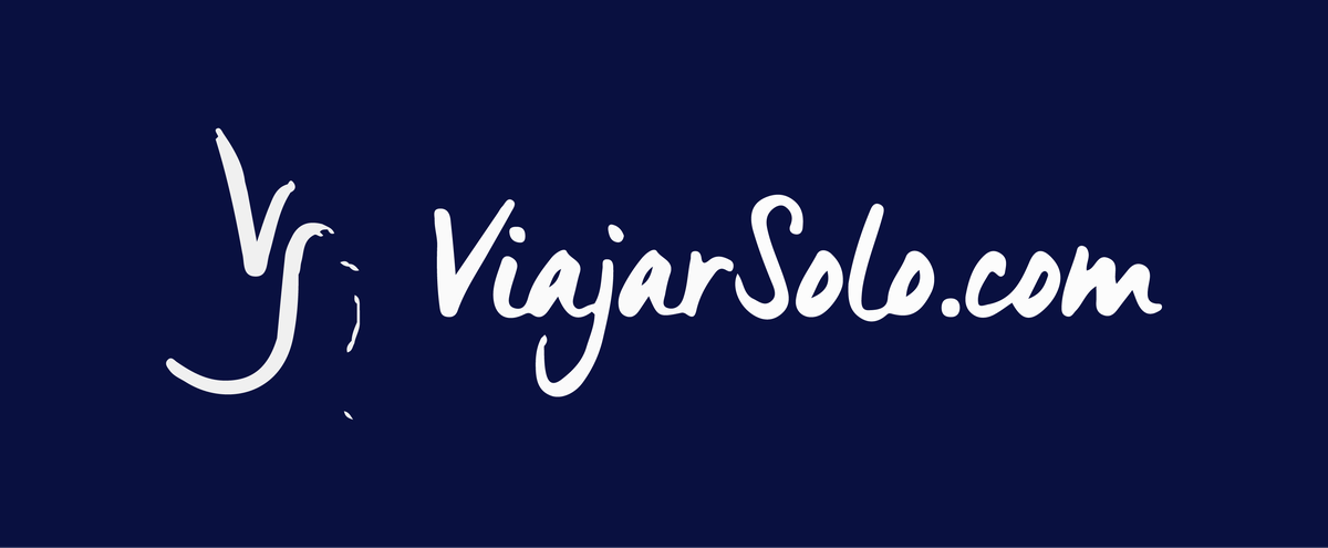 El logo de la plataforma Viajar Solo.