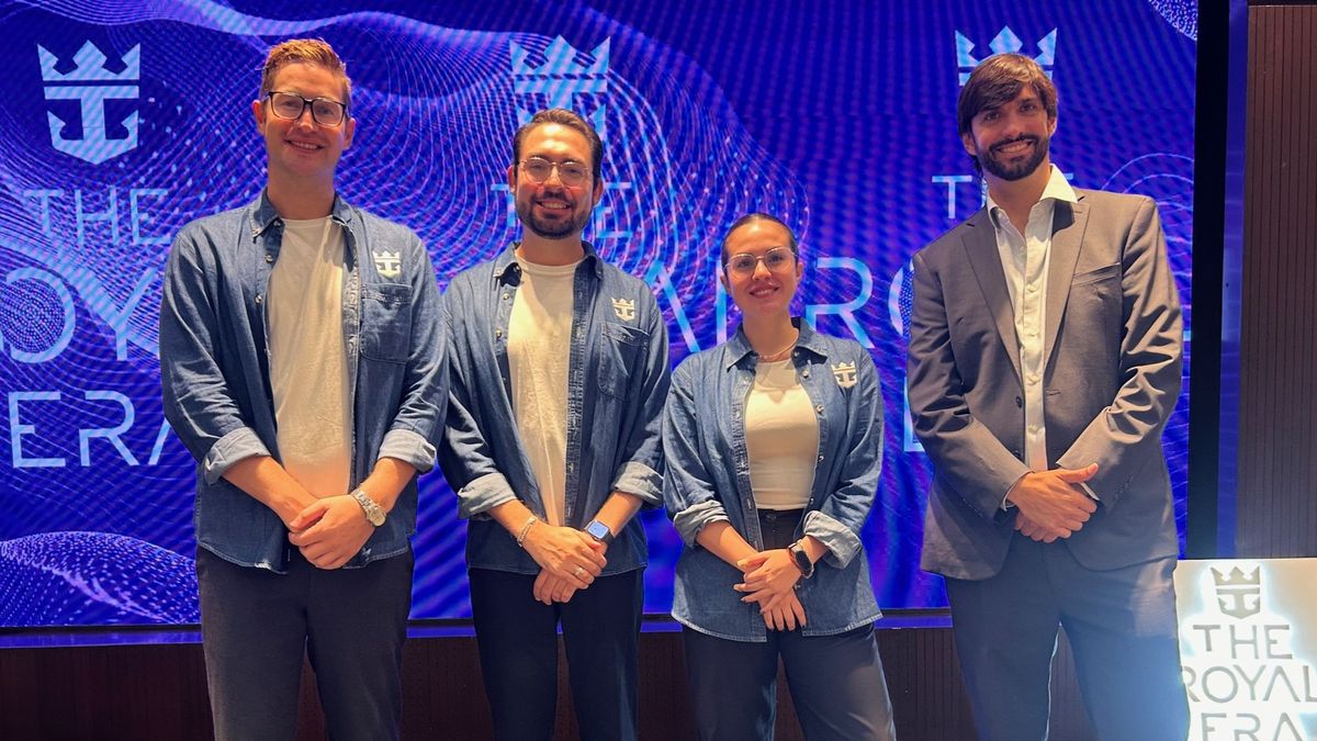 Lucas Bueno, Luis Guajardo, Lara Córdoba y Joaquín Salgueiro encabezaron el encuentro de Royal Caribbean y Organfur.