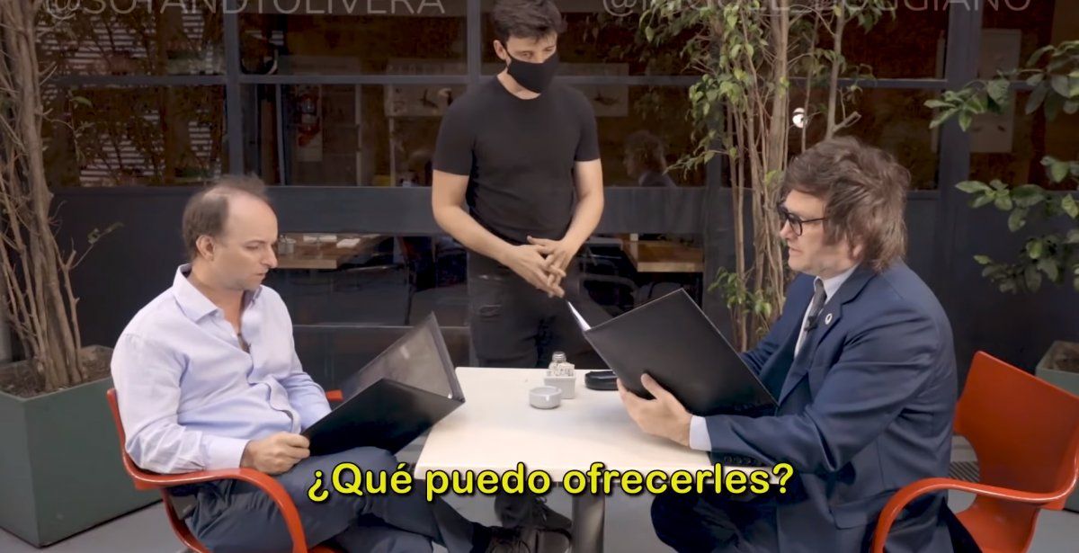 Javier Milei elegió el Restaurante Argentina para su campaña electural. Javier Milei elegió el Restaurante Argentina para su campaña electural.