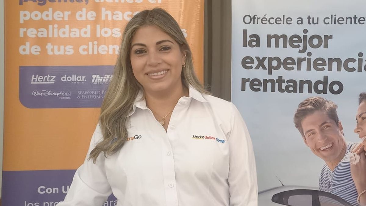 Jéssica Cruz, representante de Ventas de UltraGo en Guayaquil, en Ladevi Workshop en Guayaquil.