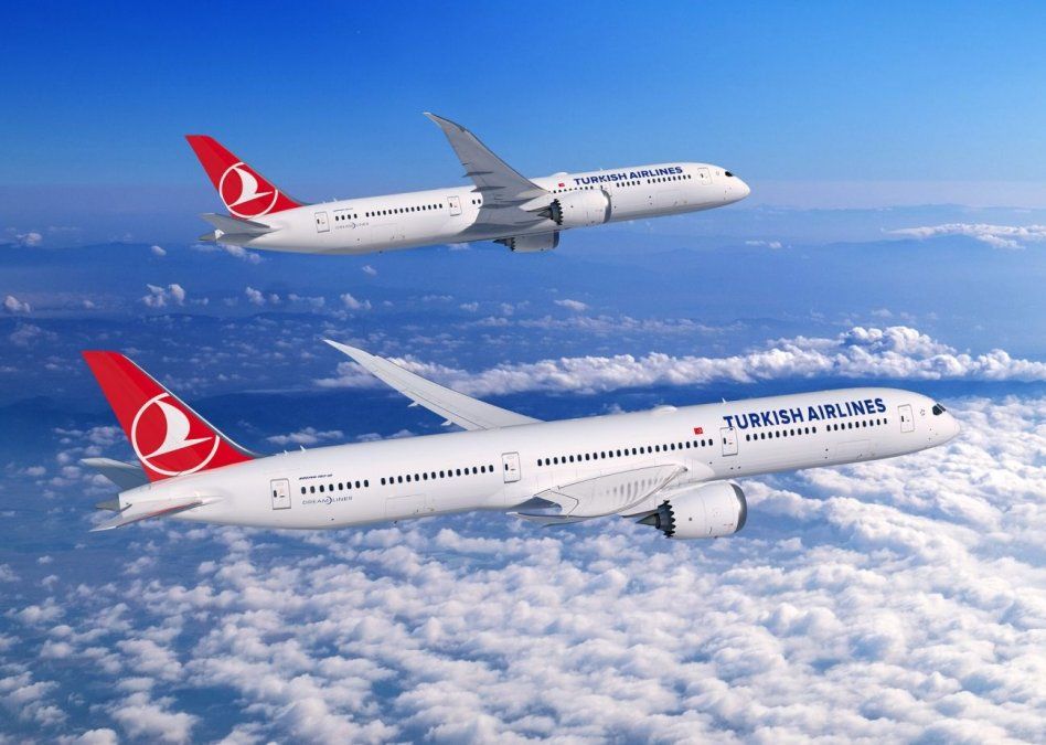 El B-787 de Turkish Airlines en sus dos modelos, el 9 y el 10.