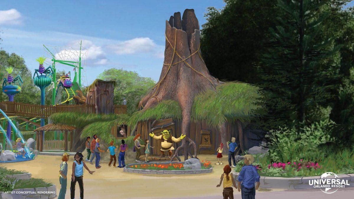 Se podrá visitar el pantano de Shrek en Universal Orlando Resort