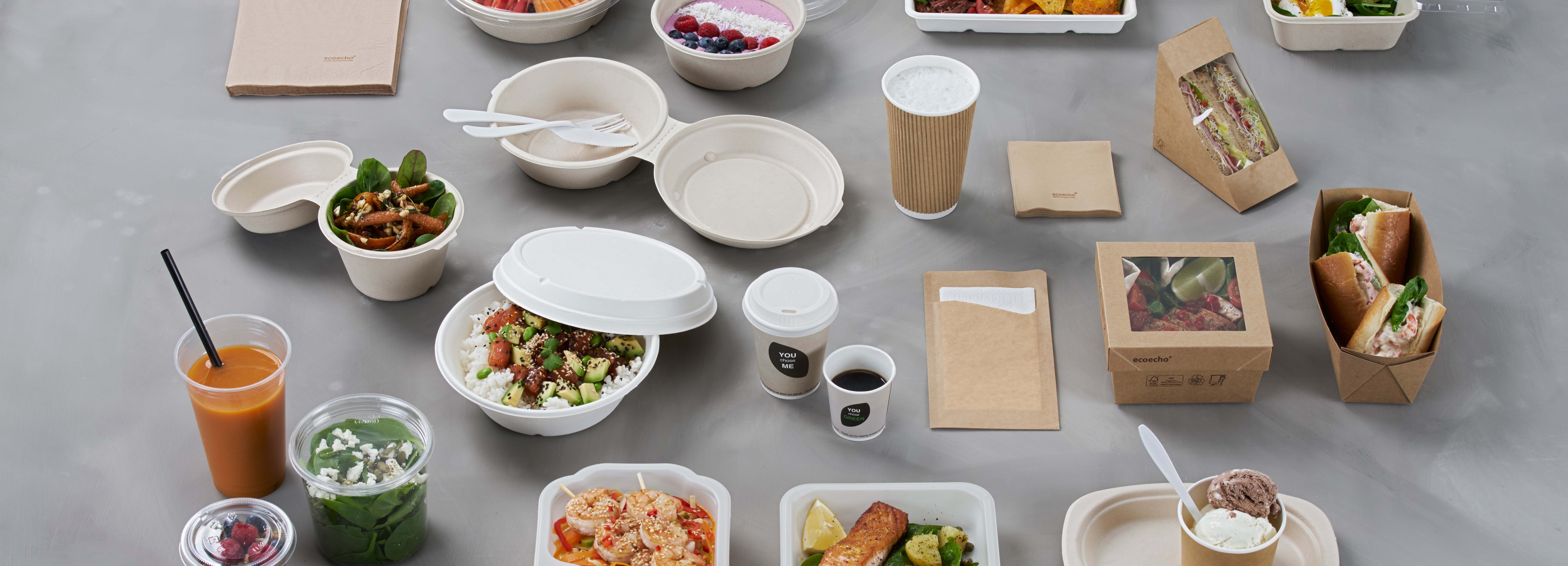 Equipamiento de restaurantes: la vajilla de Oms y Viñas cumplen dos criterios medioambientales: renovable, compostable, obtenido de forma responsable o utiliza los recursos de forma eficiente.