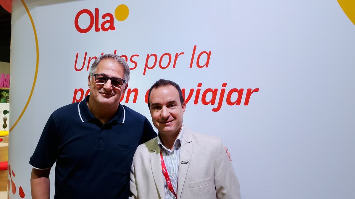 Diego Garcia, director general de CVC Corp para Argentina; y Andres de Rossi, director comercial de Ola.