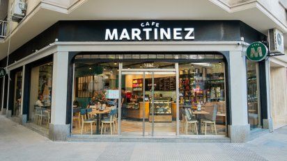 Gastronomía: el 75% delas cafeterías de Café Martínez son franquicias.&nbsp;