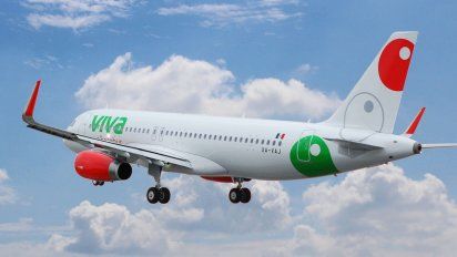 Un Airbus A320 de Viva Aerobus.