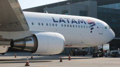 Uno de los Boeing B-777 de Latam Airlines.