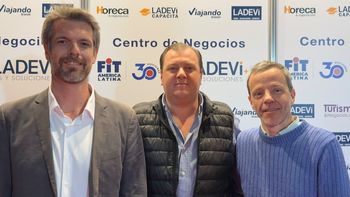 Gullermo Gil, representante de Ventas en America Latina; Eduardo Fernández, director de Desarrollo de Negocios para Iberia y América Latina; y Fernando Breyter, Business Development Manager para América Latina de Tour Partner Group.