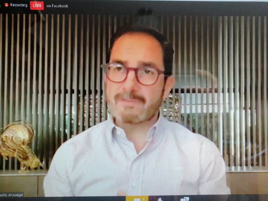 Braulio Arsuaga durante su participación en el seminario virtual.