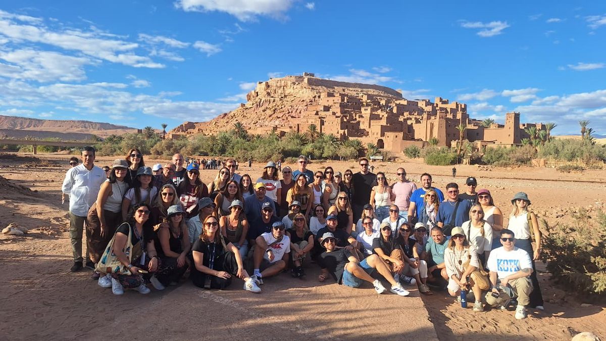 Visitas de todo el grupo en Marruecos.