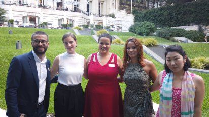 Ale Siano, Sofía Yunk, Thais Martins, Lucilene Neves y Mila Chiyoda.