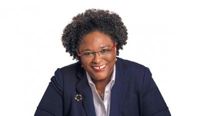 Mia Amor MottleyFavor, primera ministra de Barbados.