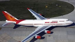 Uno de los aviones de la flota de Air India.