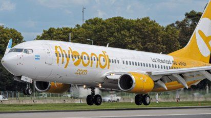 Uno de los Boeing B-737/800 de Flybondi.