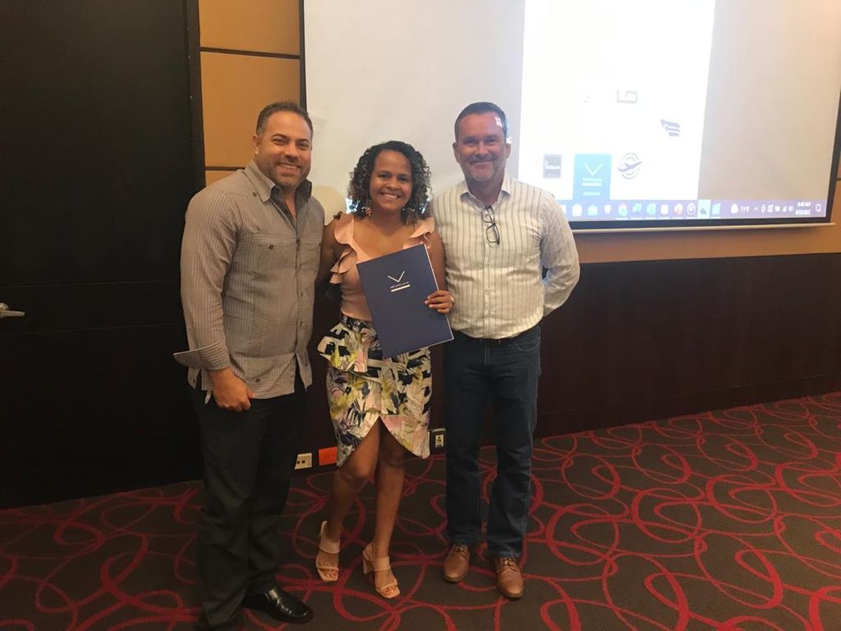 Ganadora de los premios otorgados en la caravana de promoción turística del Caribe.