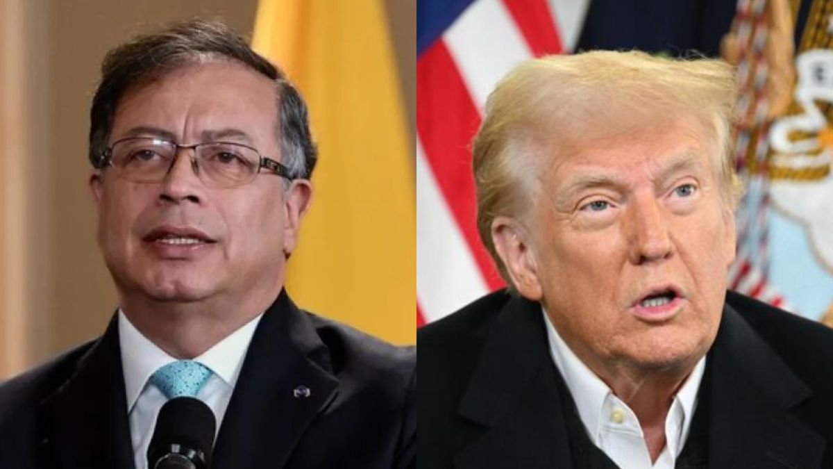 Gustavo Petro, presidente de Colombia y Donald Trump, presidente de Estados Unidos.