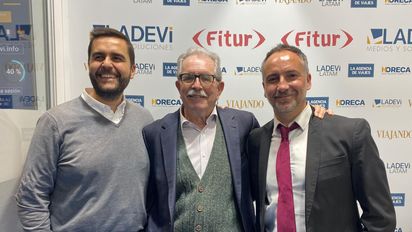 José Luis Nieto, ejecutivo comercial, Tomás Navarrete , director comercial, y Rafael Galán, ejecutivo comercial.