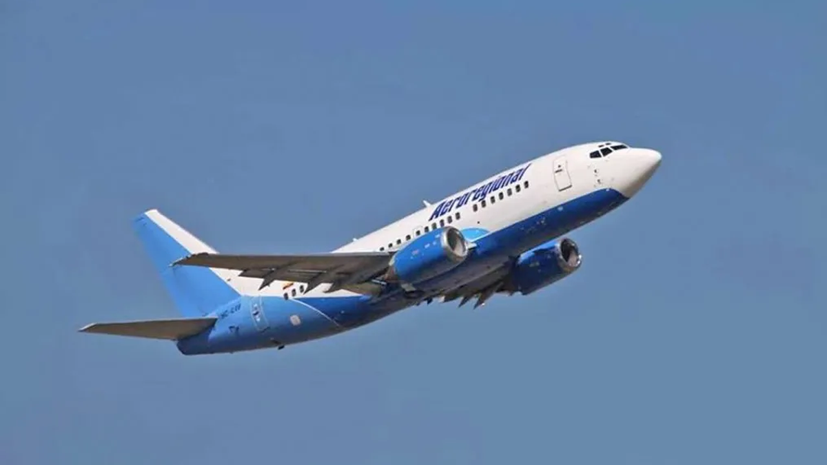 La aerol&iacute;nea Aeroregional opera varias rutas desde Ecuador.