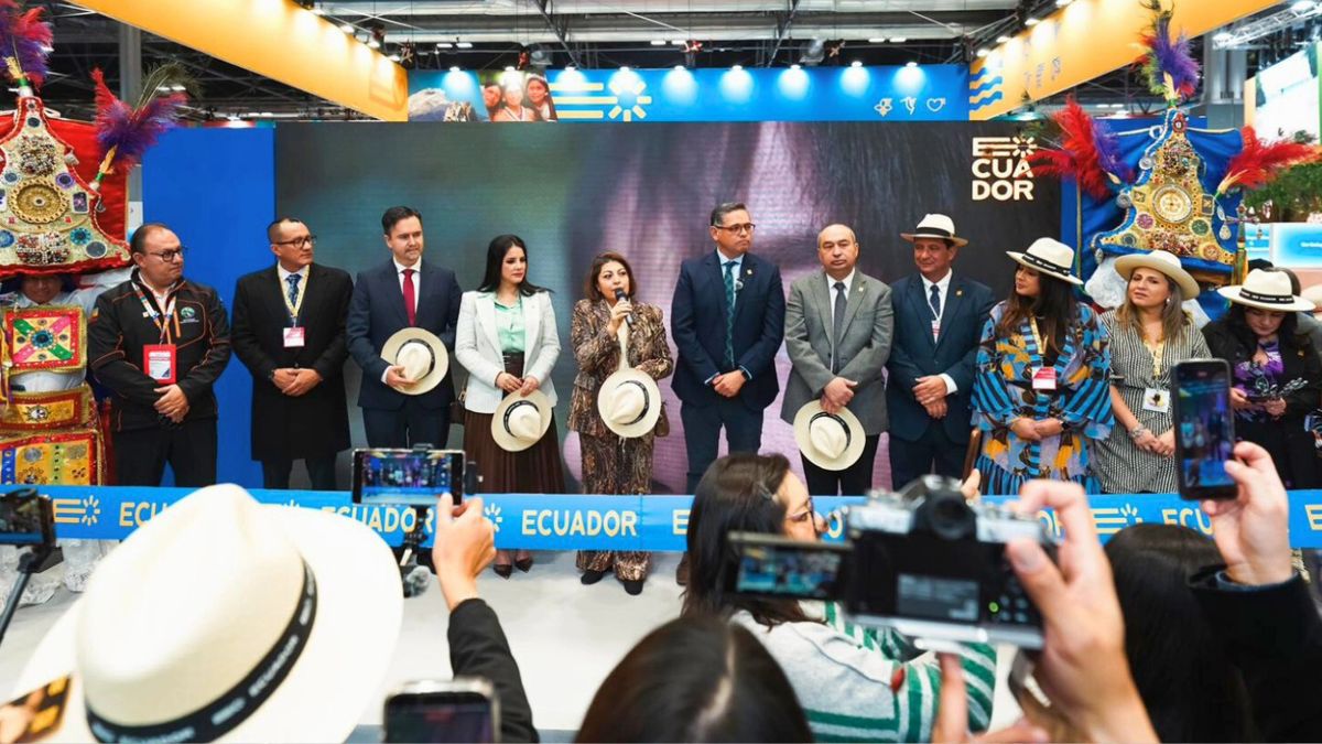 Inauguración stand de Ecuador en Fitur 2026.