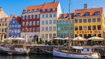 Nyhavn, en Copenhague, la capital de Dinamarca.&nbsp;