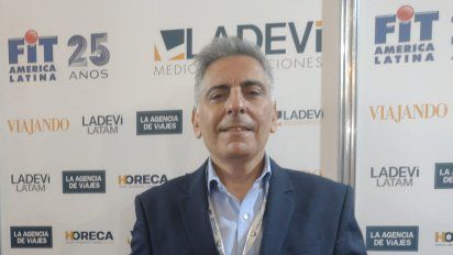 En la Feria Internacional de Turismo de América Latina, Milton D’Onofrio repasó las promociones del hotel.&nbsp;