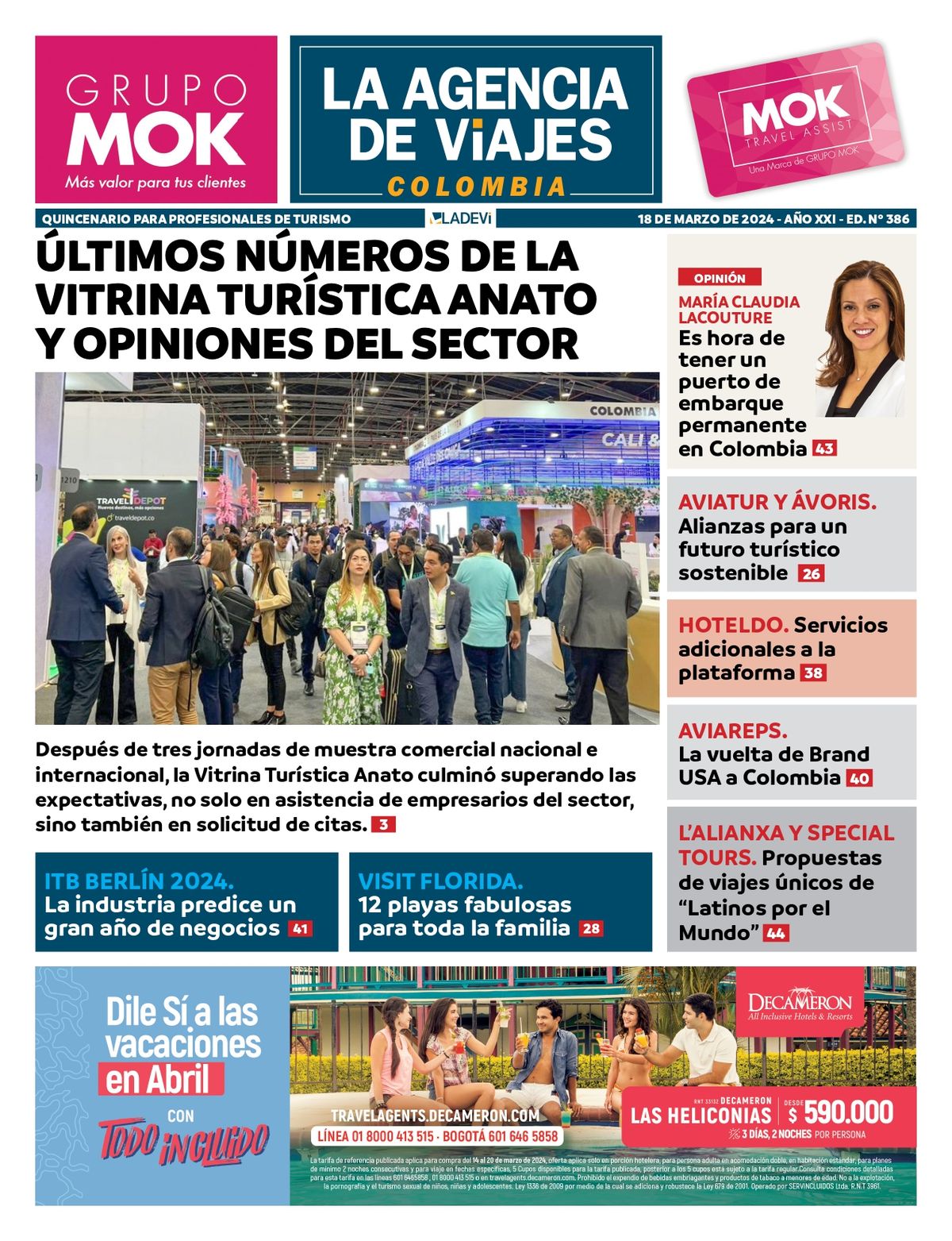 Revista La Agencia de Viajes, edición #386.